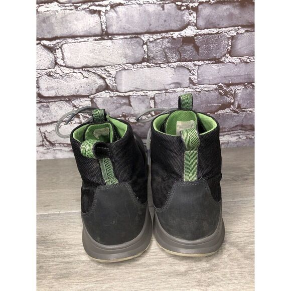 Chaco Tedinho Bulloo Black Canvas Green Lace Up Hiking Boots Men Sz 11M US/44EU